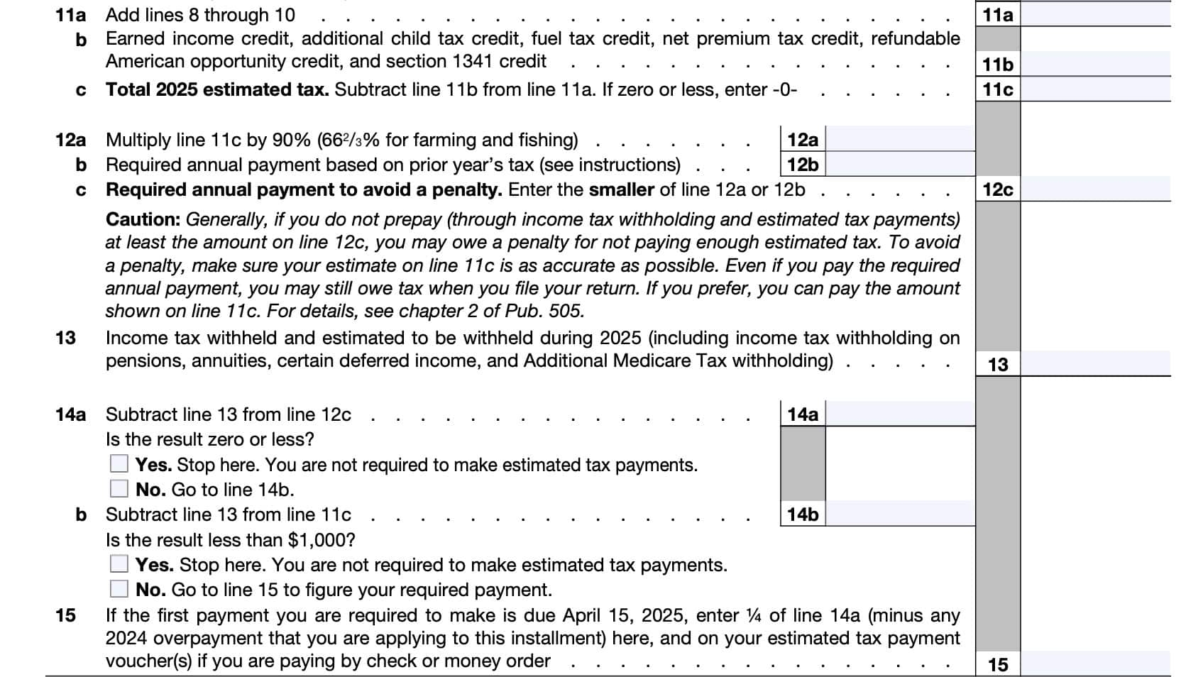 Form 1040 Es 2026