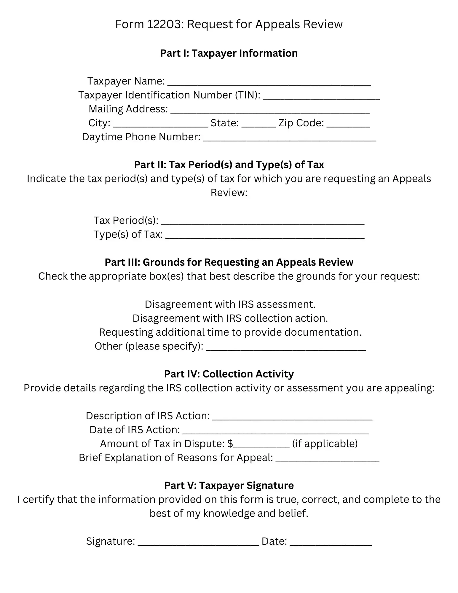 Irs Form Request