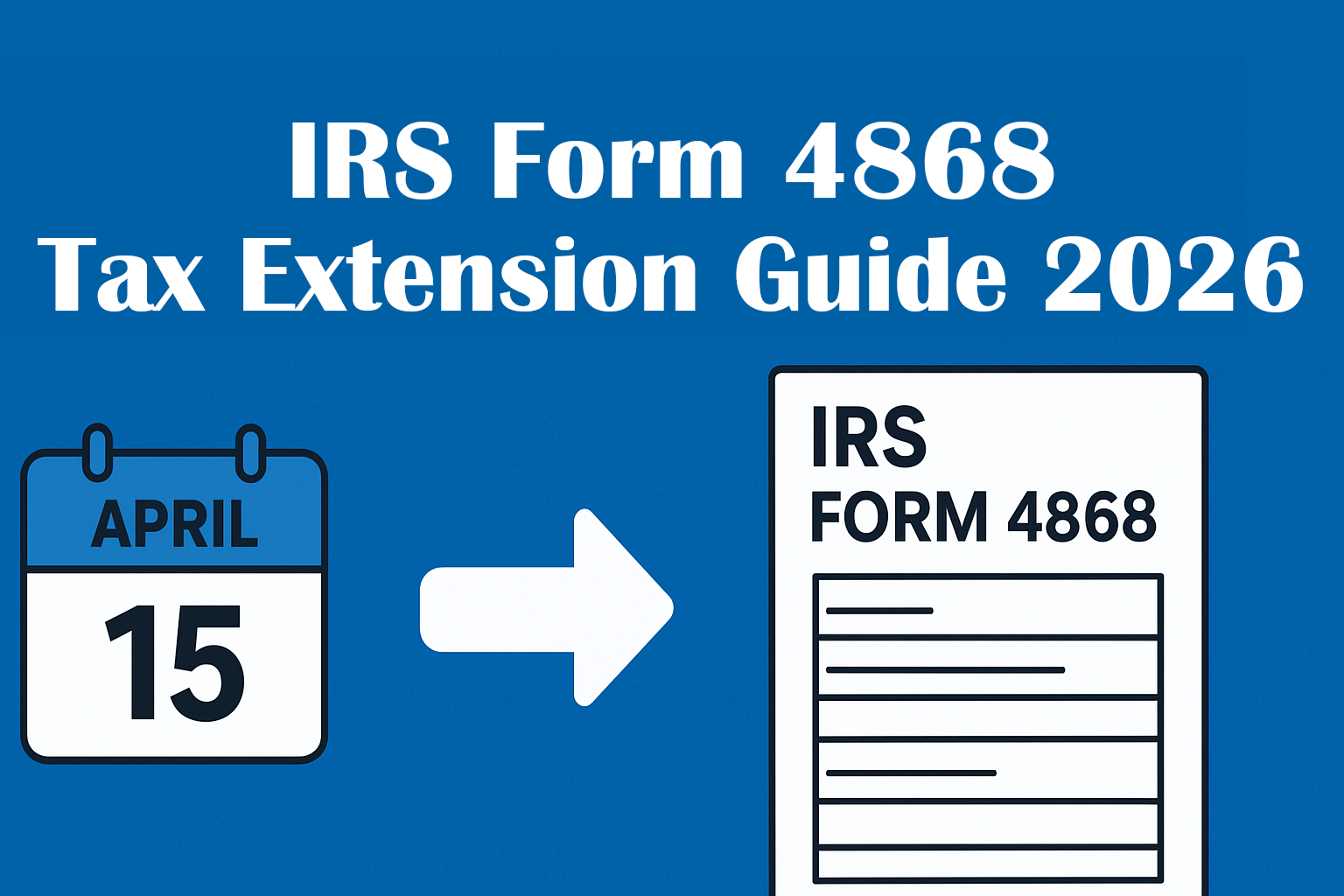 Irs Form 4868 Extension Printable 2025