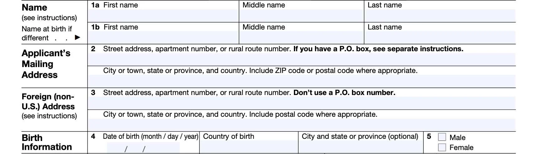 W7 Form 2023