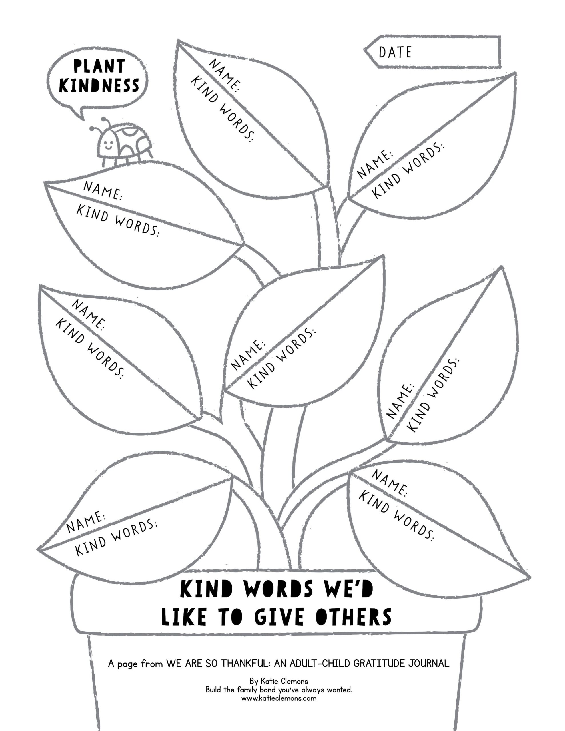 Free Printable Kindness Worksheets