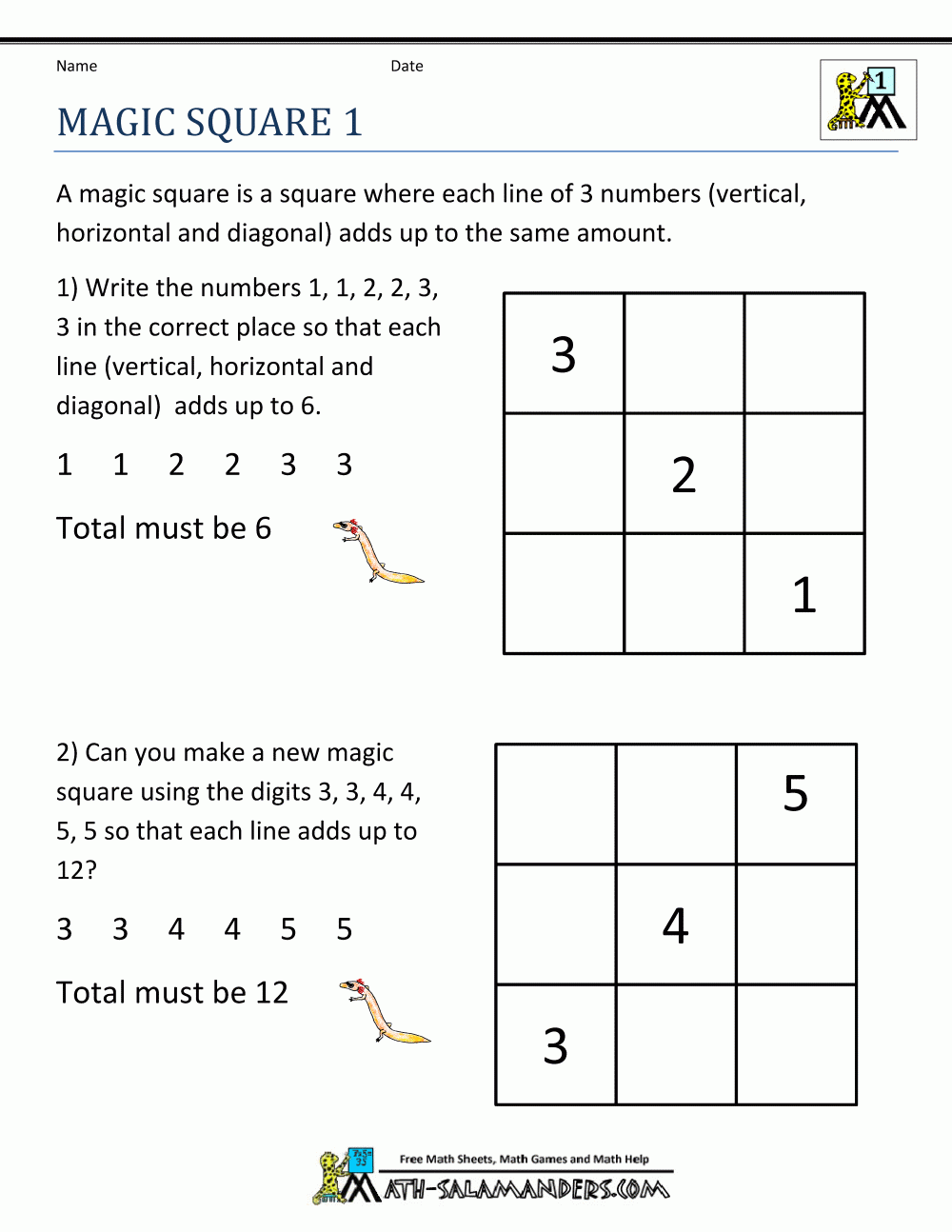 First Grade Puzzles Printable