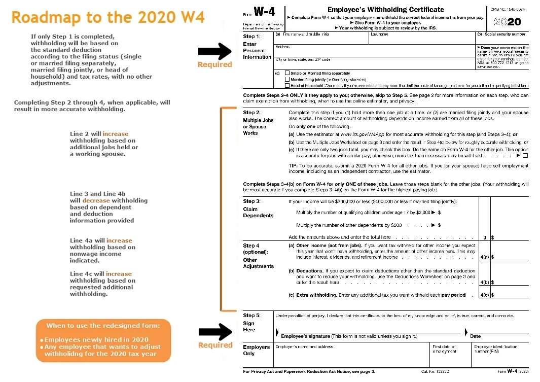 W4 Form With Dependents