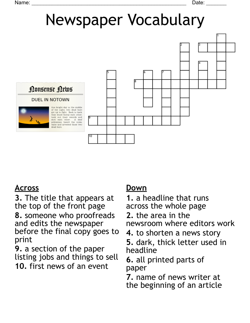 Daily News Printable Crossword Puzzles