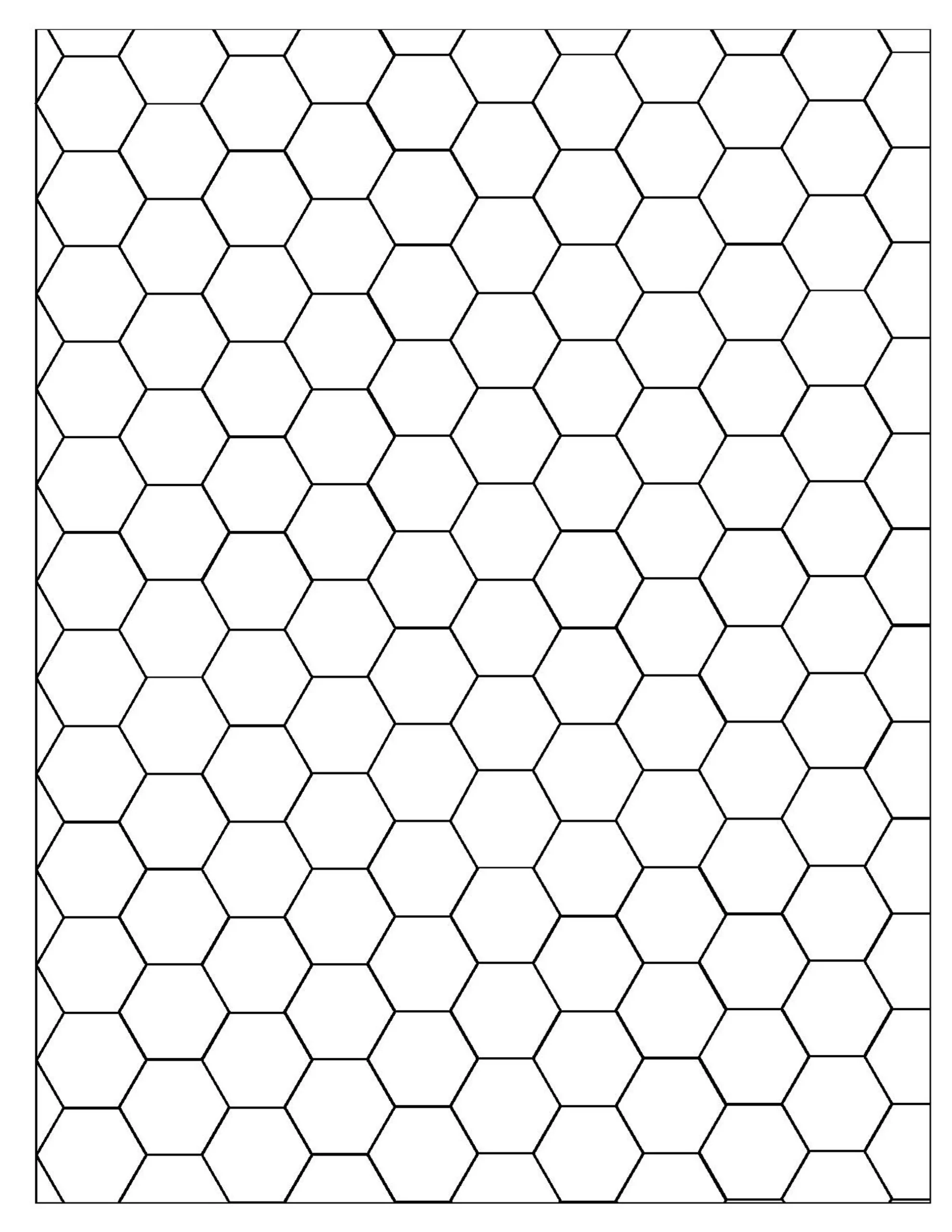 One Inch Hex Graph Paper Etsy UK