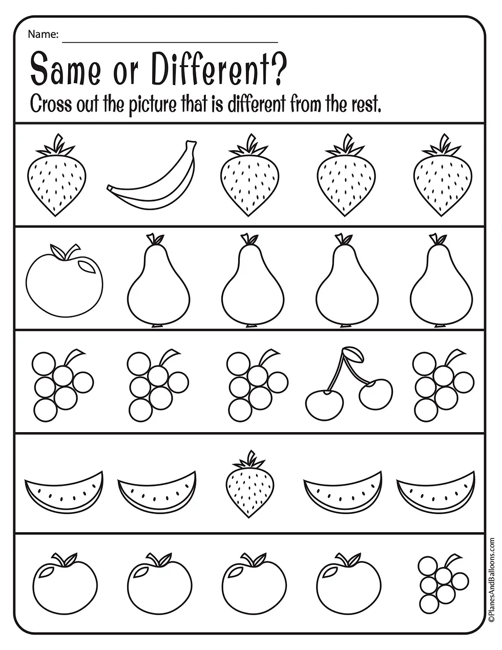 Free Prek Printable Worksheets