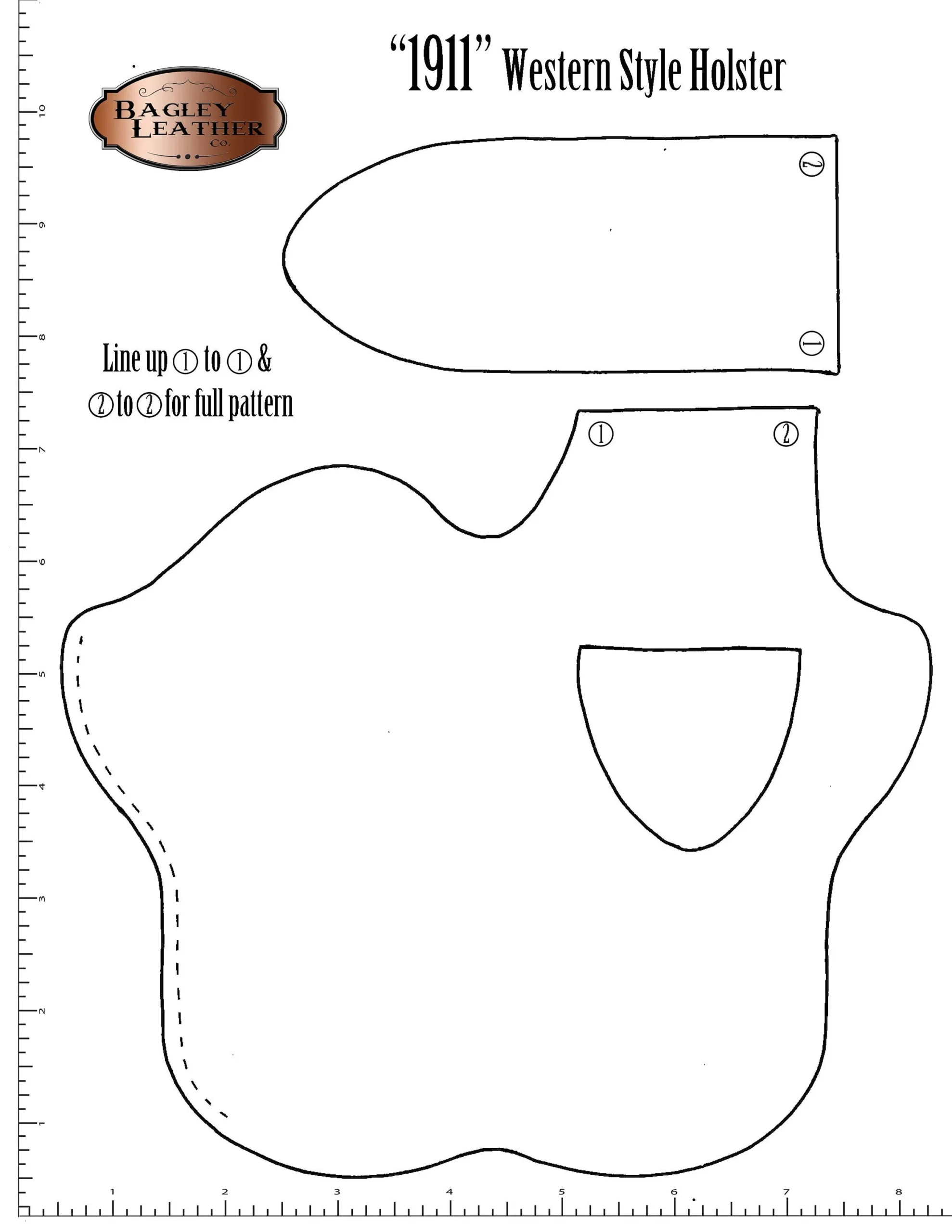 Printable Gun Holster Template