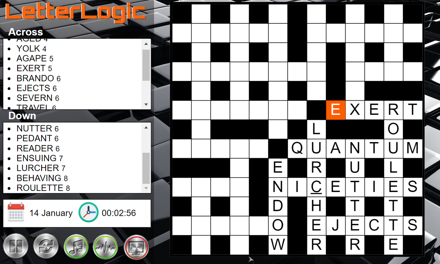  Play Daily Letter Logic Game Free Online Crosswords Inspired 