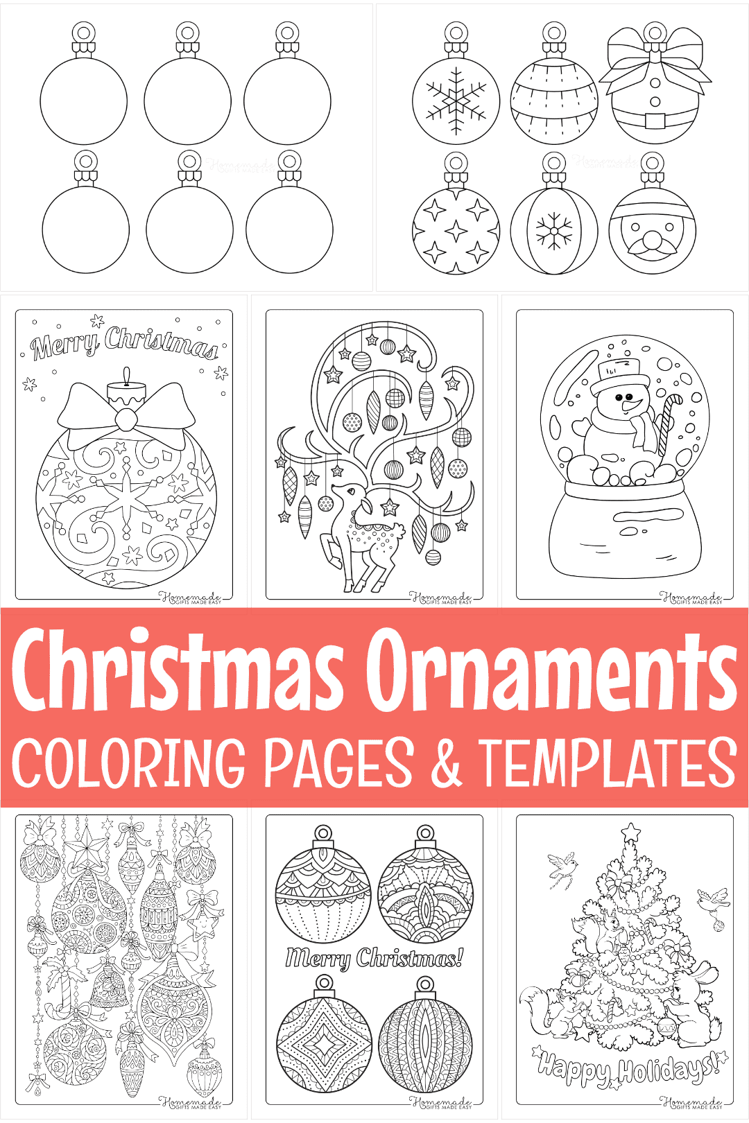 Free Printable Templates For Christmas Ornaments