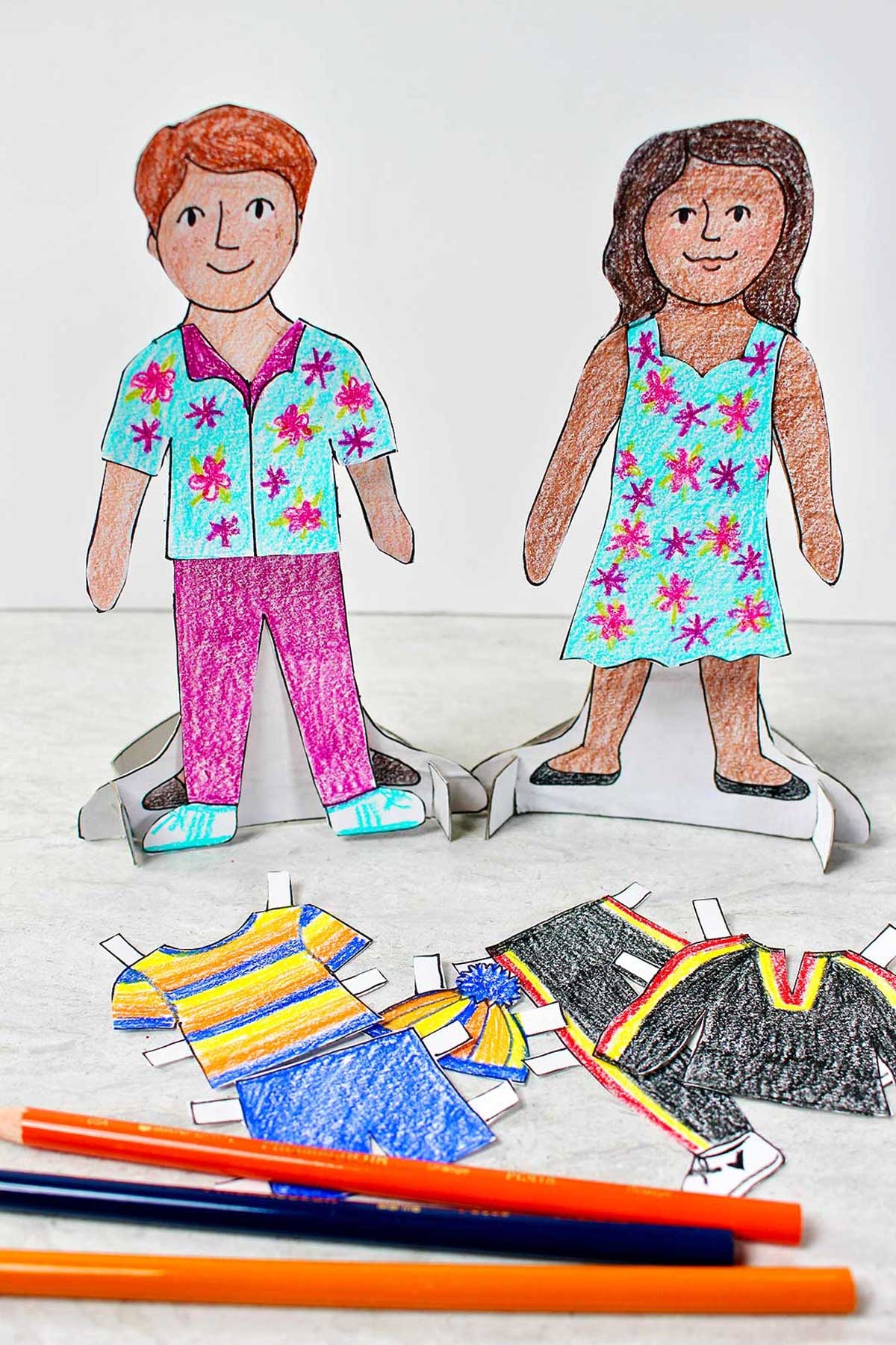 Printable Paper Doll Template
