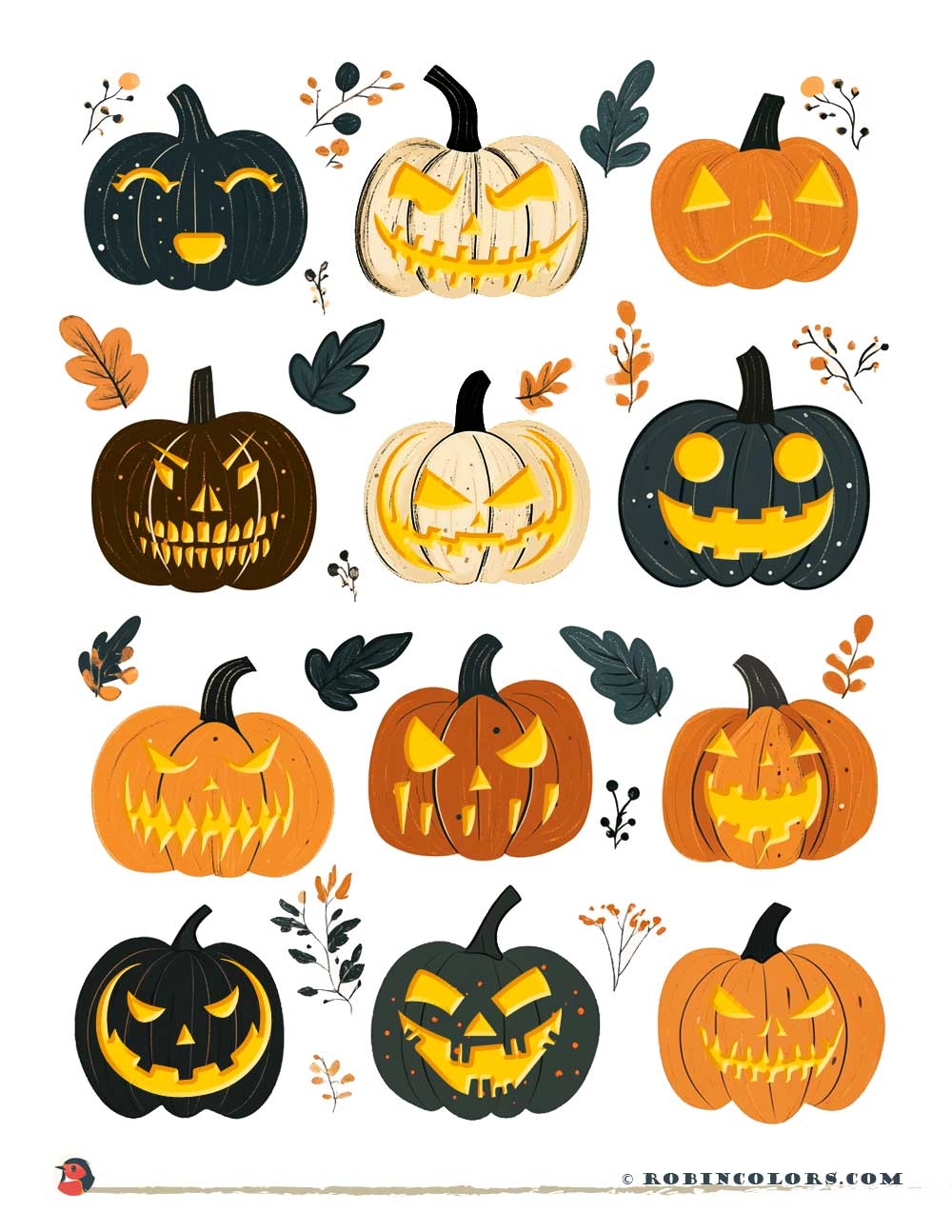Free Printable Jack O Lantern Faces Templates