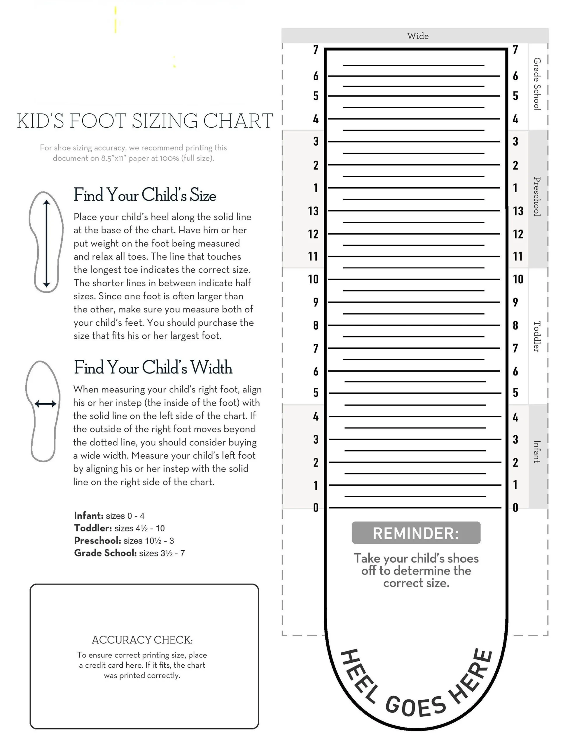 Printable Shoe Sizing Chart Size Conversion Chart Shoe Size 