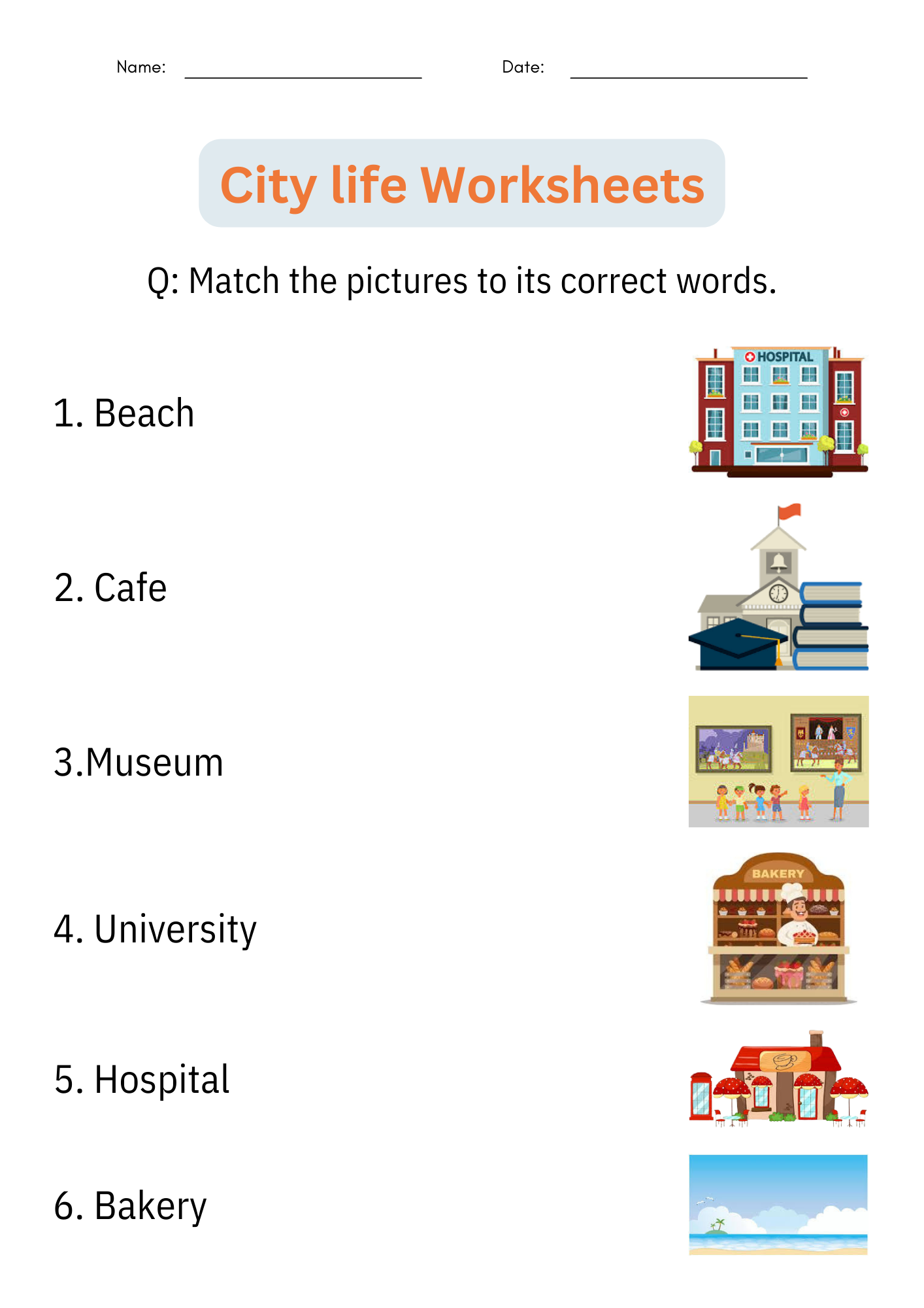 Printable Social Studies City And Village Life Activities 