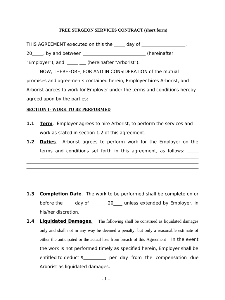 Tree Removal Contract Template Pre built Template AirSlate 