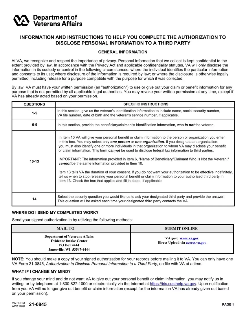 Va Form 2020