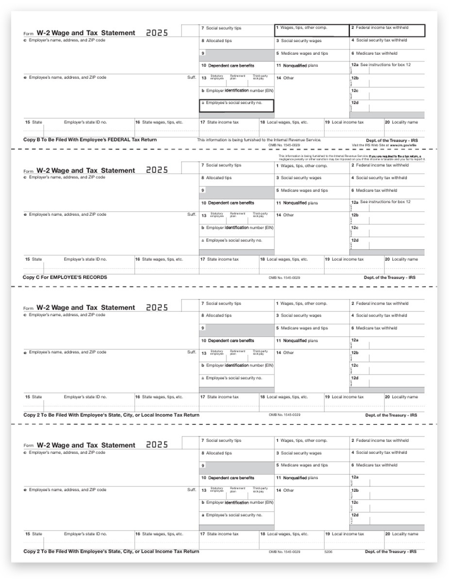 W2 Form 2016