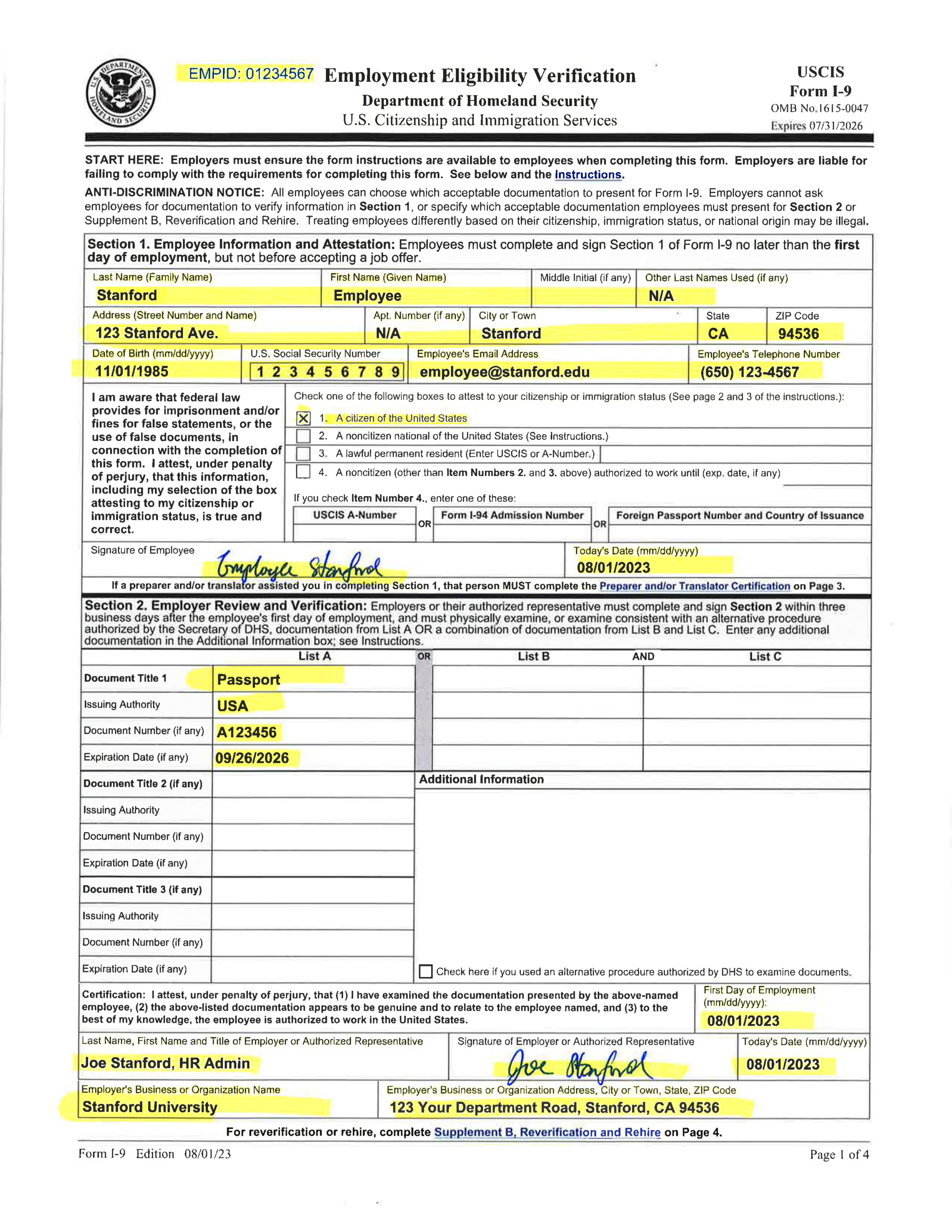 Irs I9 Form 2024 Pdf