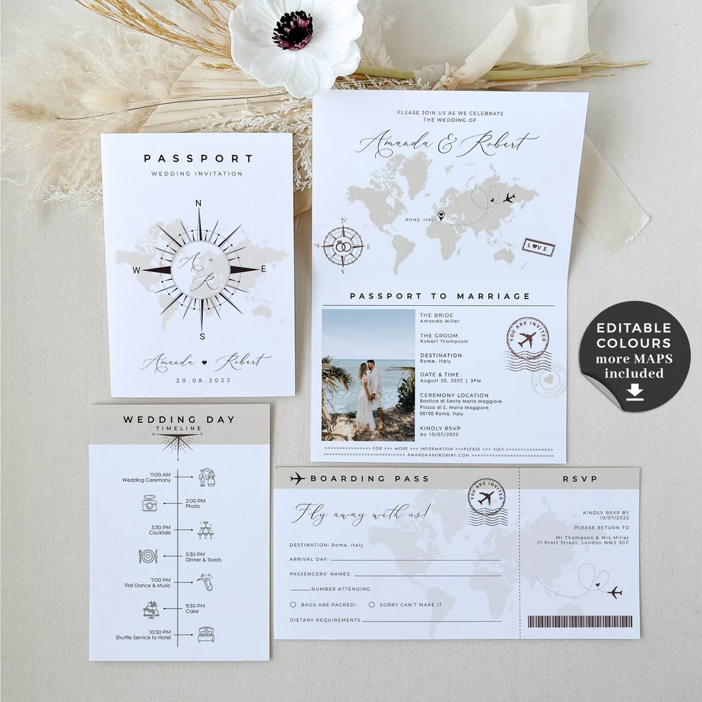 10 Printable Wedding Invitation Templates You Can DIY At Home 