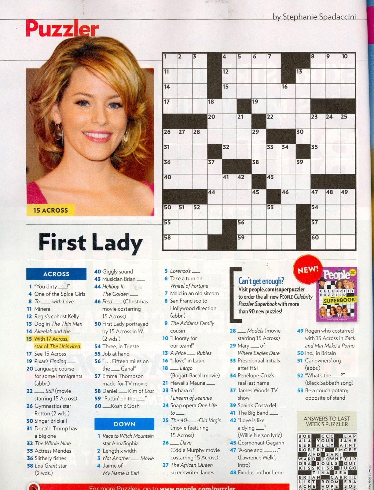 Free People Magazine Crossword Printable