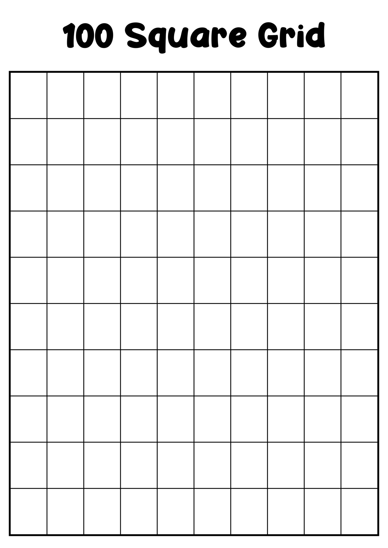 Printable Squares Template