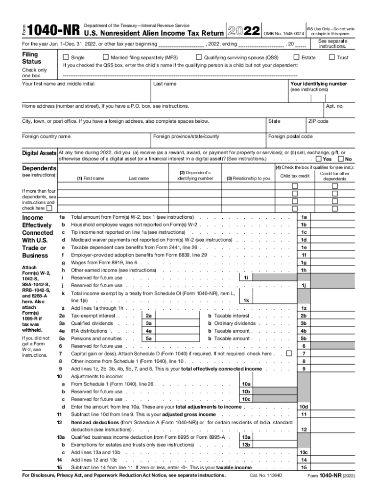 Irs Form 1040 2022