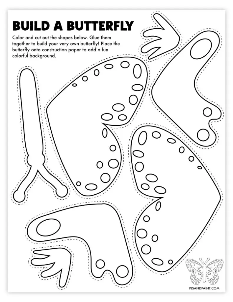120 Free Printable Build Your Own Crafts Pjs And Paint