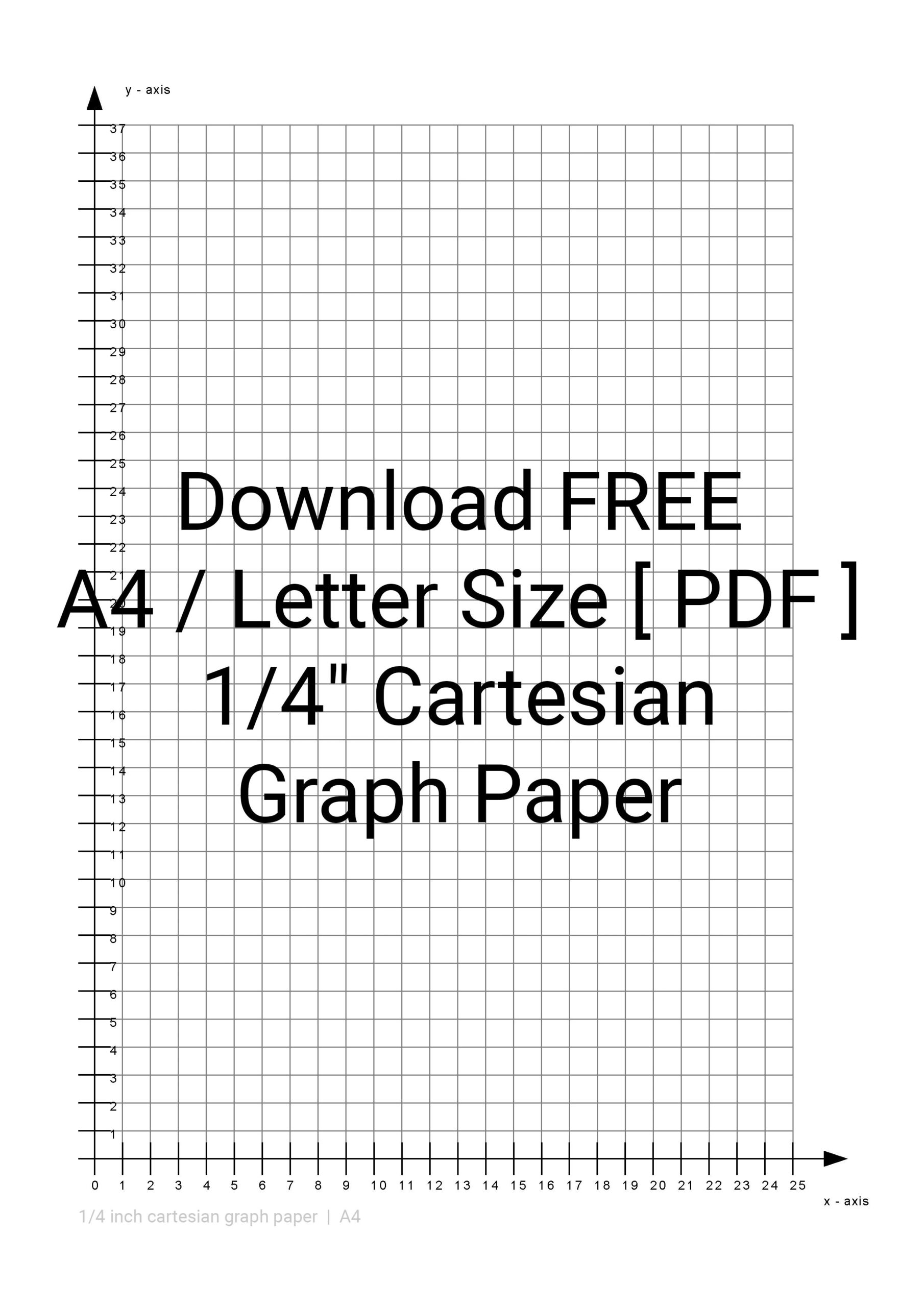 1/4 Graph Paper Printable Free