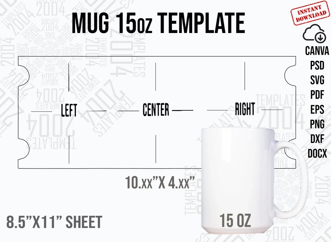 Printable Mug Template