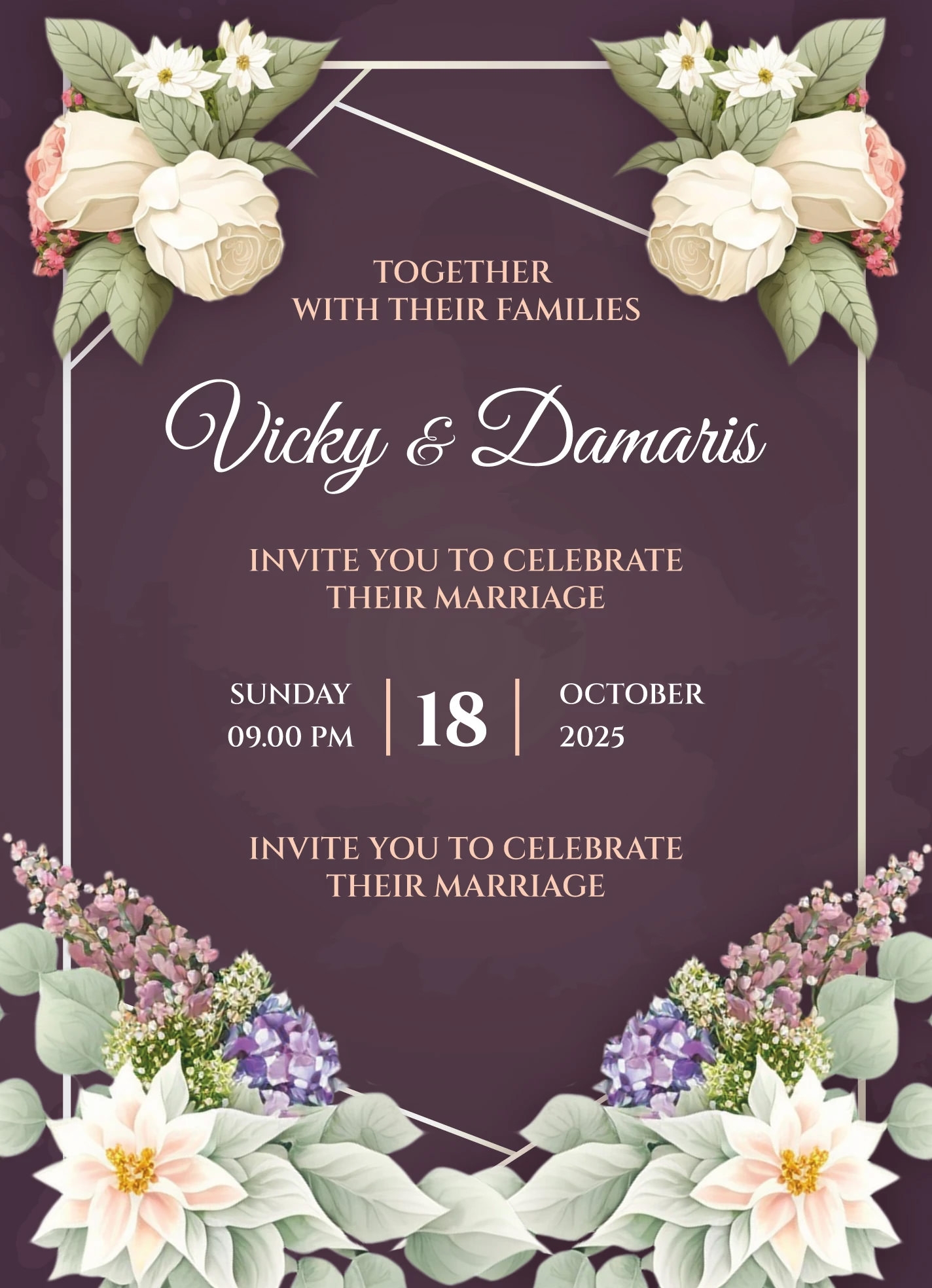 Printable Wedding Invitation Templates