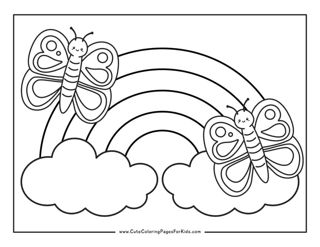 17 Rainbow Coloring Pages Free Printable PDFs Cute Coloring 