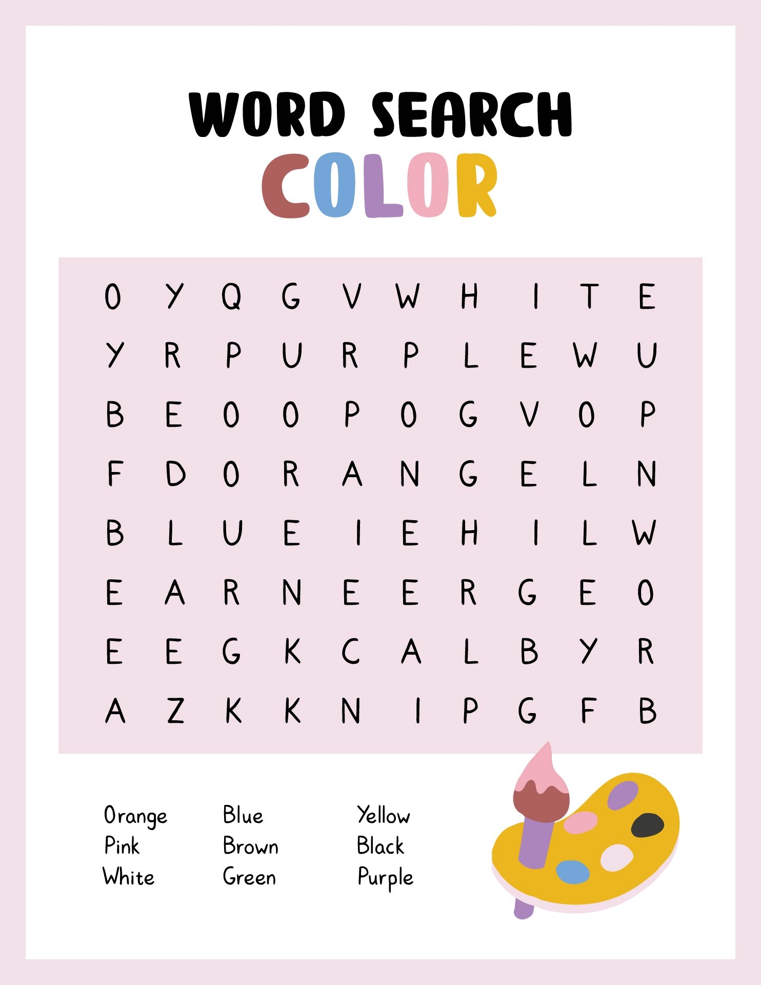 Crossword Puzzles For 1st Grade Printable