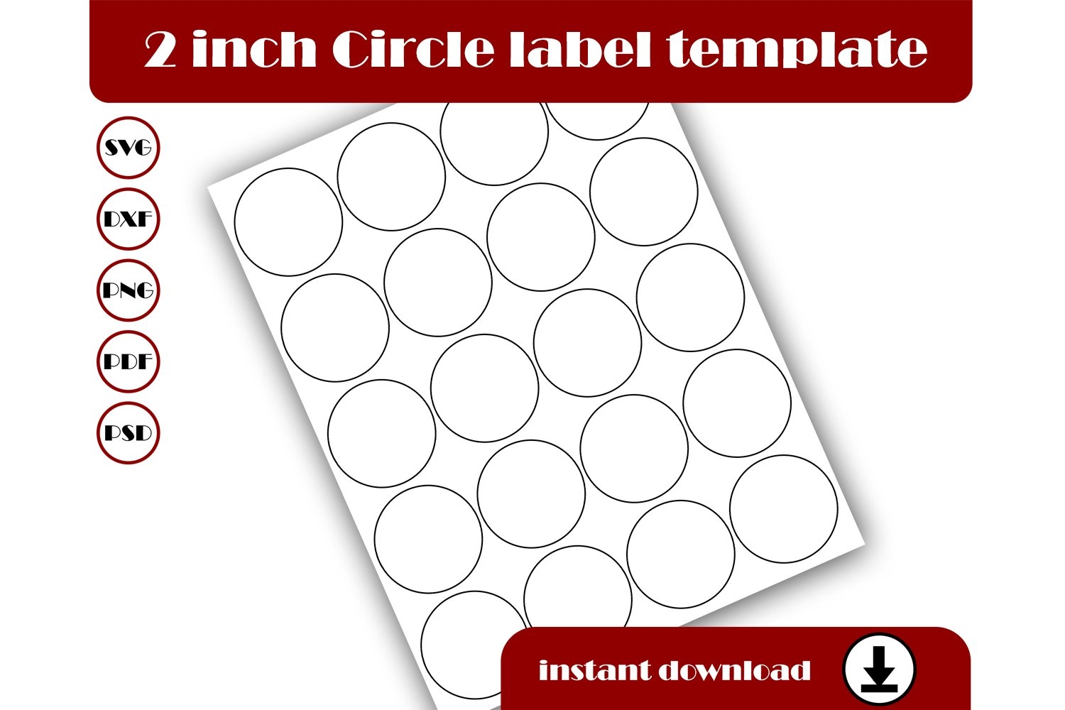 Free Printable 2 Inch Round Label Template