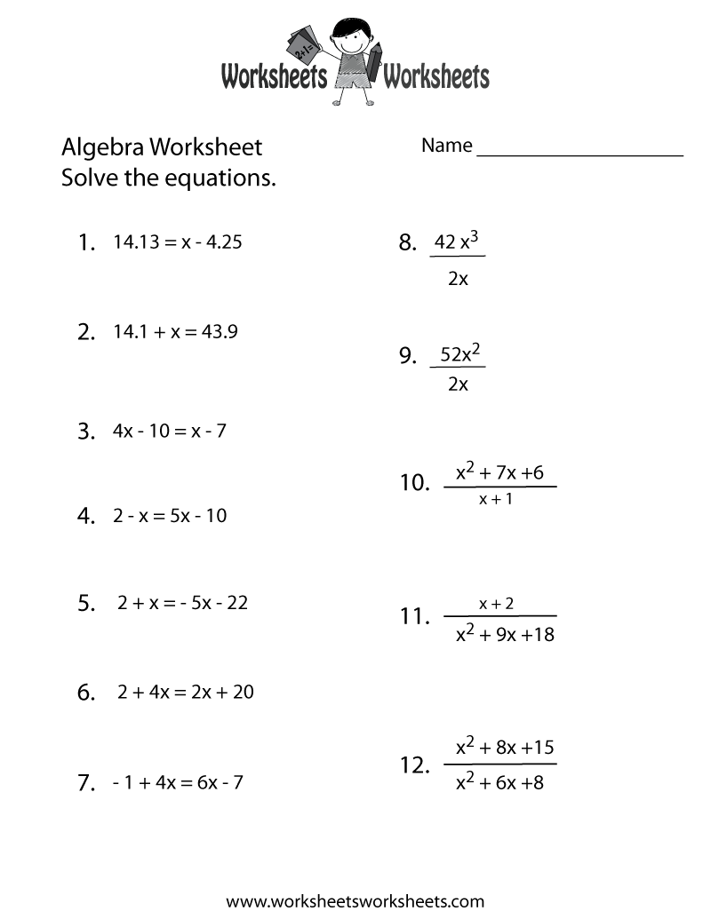 Free Printable Ged Math Practice Worksheets