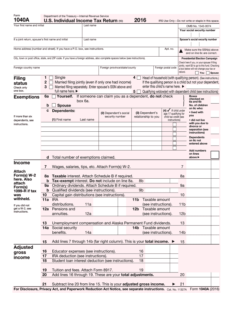 Form 2016 Instructions