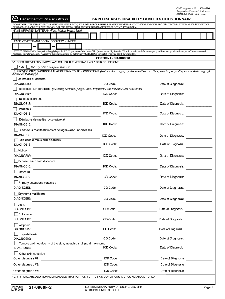 Va Disability Forms Printable