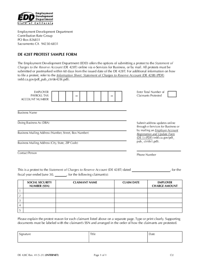 2021 2025 Form CA DE 428C Fill Online Printable Fillable Blank 