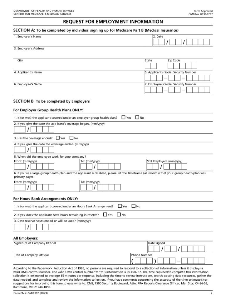 2023 2025 Form CMS L564 R297 Fill Online Printable Fillable 