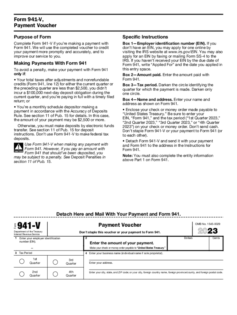 941 Form 2025 Printable Free