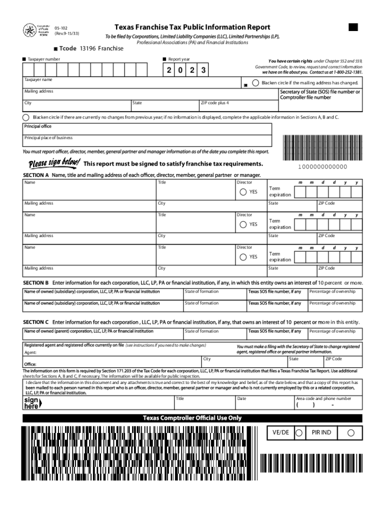 Where To Mail Form 05-102