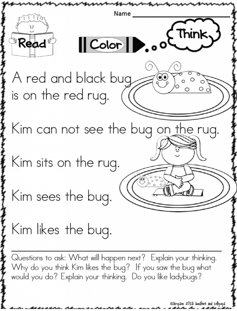 Free Printable Worksheets For 1st Grade English