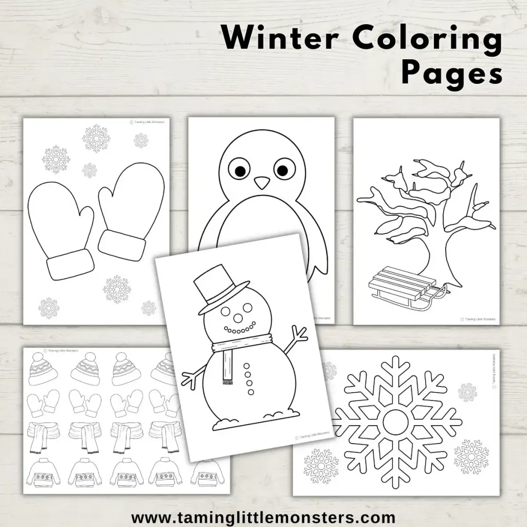 Free Printable Winter Activity Pages