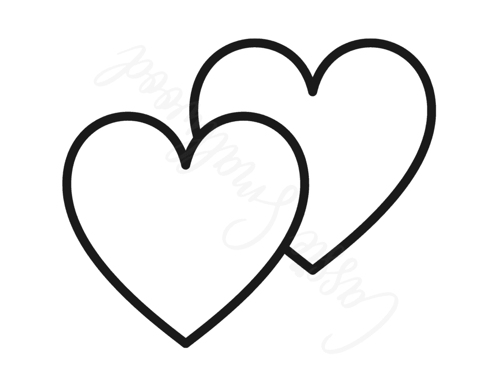 Free Printable Outline Heart Template