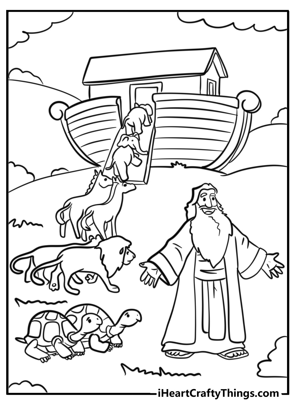 Free Printable Bible Coloring Pages Noah