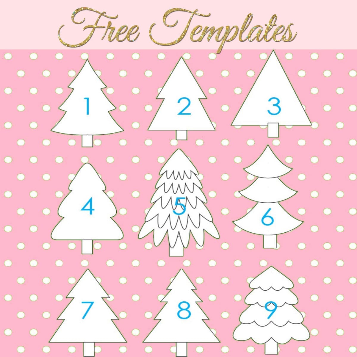 Christmas Tree Templates Free Printable