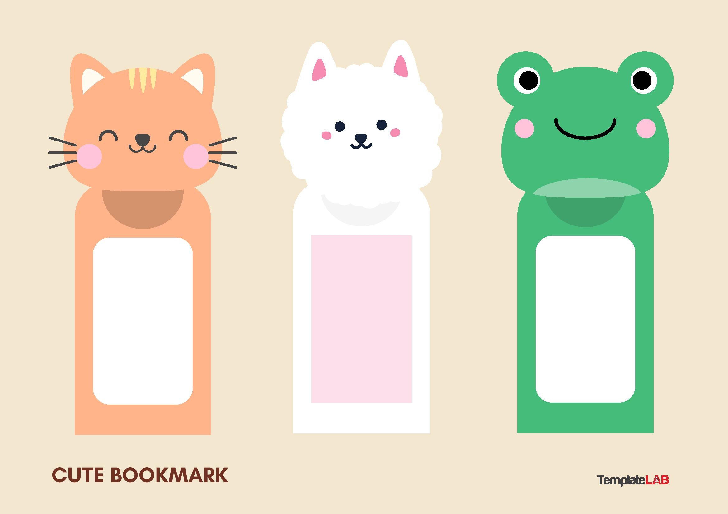 Template For Bookmarks Printable