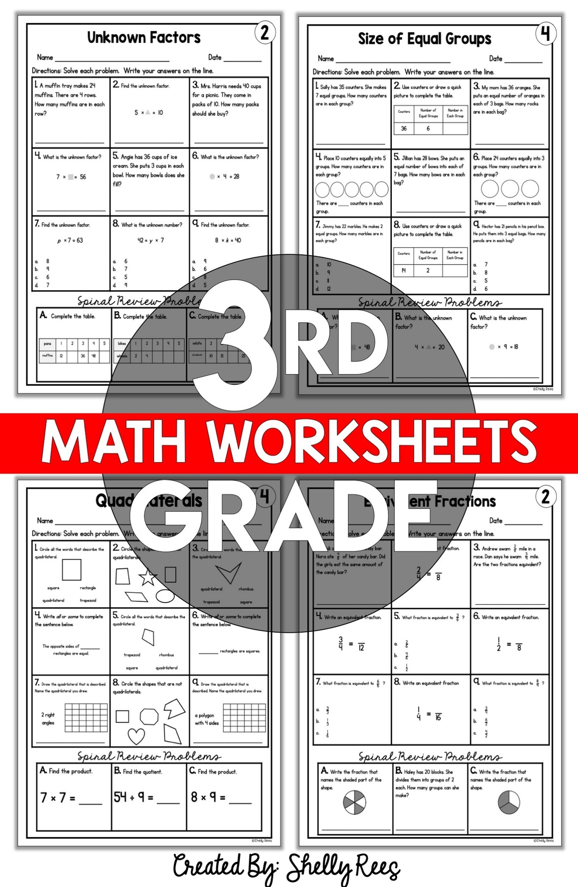 3rd Grade Math Worksheets Free Printable Pdf