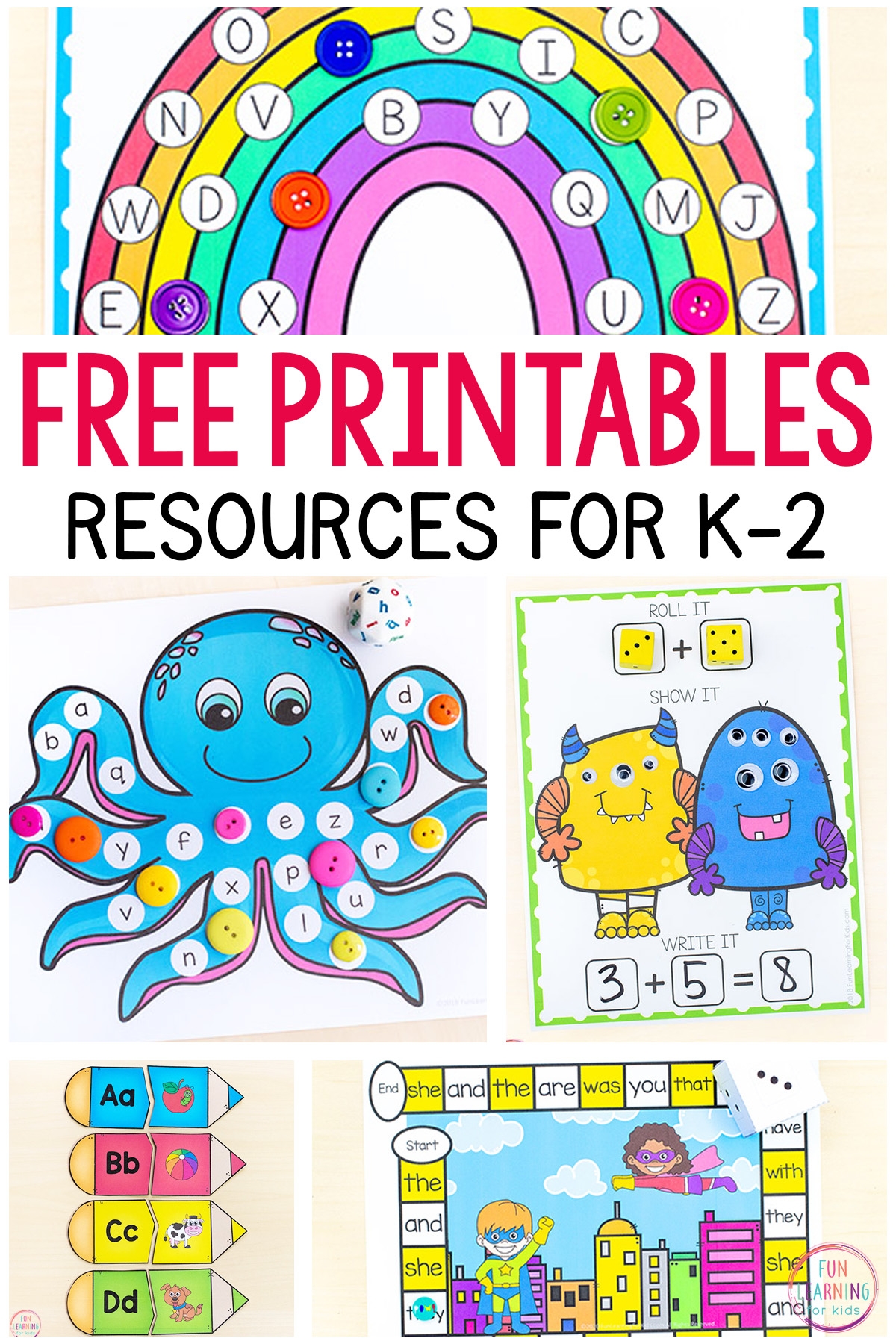 Kids Free Educational Printable Worksheets