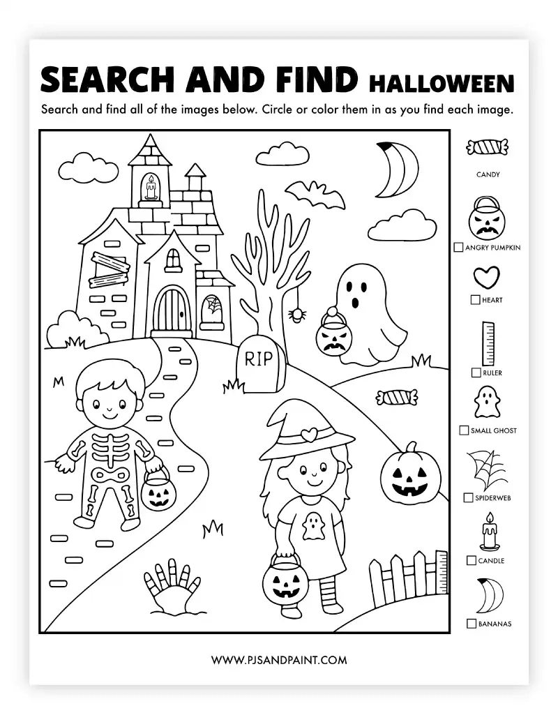 Halloween Puzzles Printable