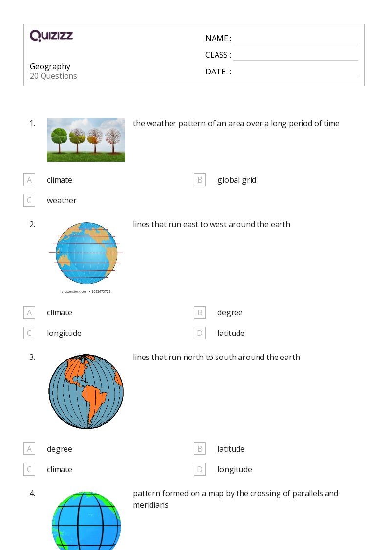 Free Printable Social Studies Worksheets K-12