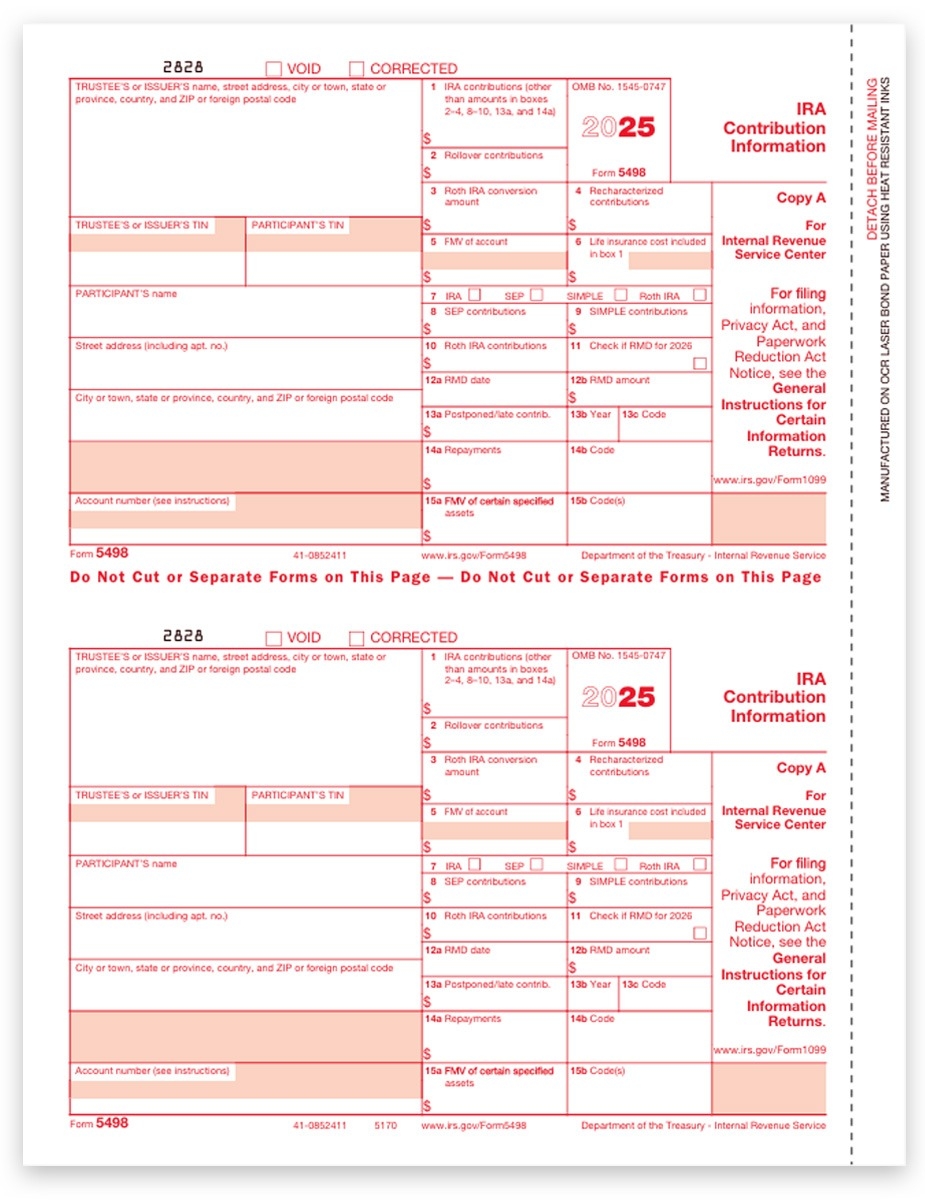 Irs Form 5498 Printable